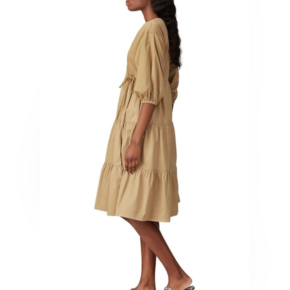 Sweet Baby Jamie | Taupe Wrap Dress size XS - Picture 2 of 5